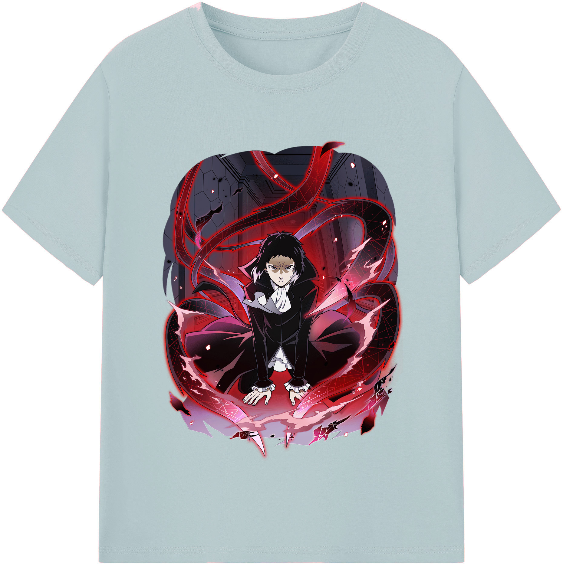 （画像用） 文豪ストレイドッグス Bungo Stray Dogs 綿100％半袖Tシャツ（フロントプリント）
